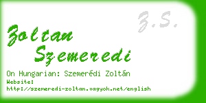zoltan szemeredi business card